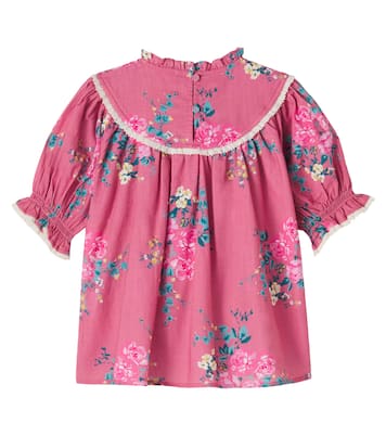 Top en coton à fleurs et à dentelle | C'era Una Volta