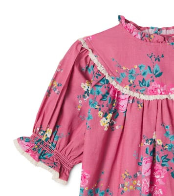 Top en coton à fleurs et à dentelle | C'era Una Volta