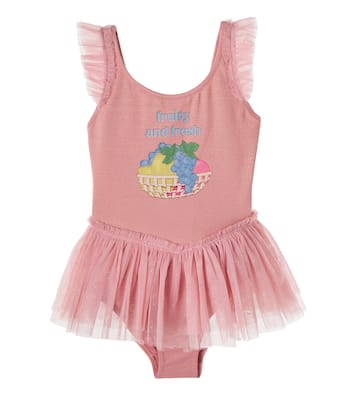 Amandine tulle-trimmed swimsuit | Konges Sløjd