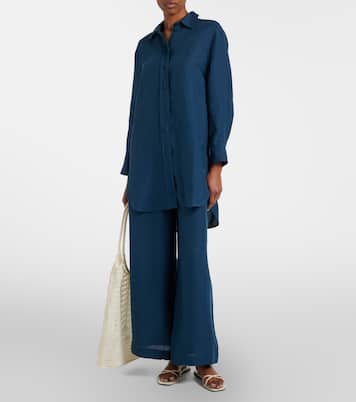 Pantaloni a gamba larga Select in lino | Eres