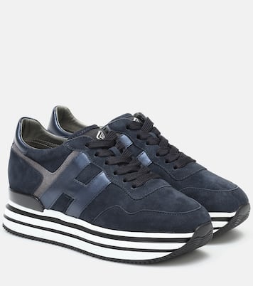 Sneakers Midi Platform in suede | Hogan