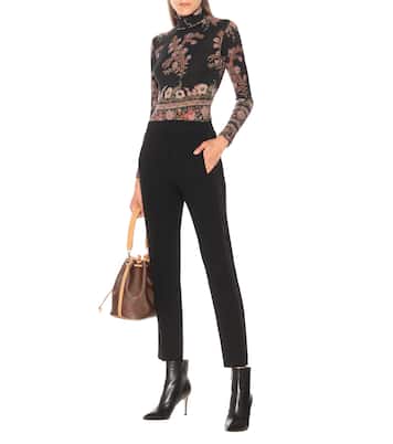 High-Rise-Hose mit Wollanteil | Etro
