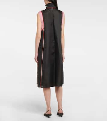 Minikleid aus Mesh und Seide | Prada