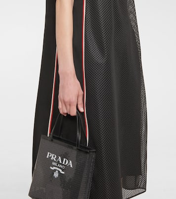 Minikleid aus Mesh und Seide | Prada