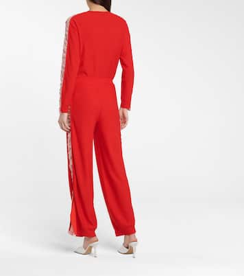 Silk-trimmed wool sweatpants | Stella McCartney