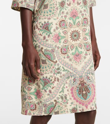 Paisley stretch-cady midi dress | Etro