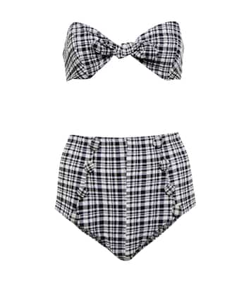 Poppy checked seersucker bikini | Lisa Marie Fernandez