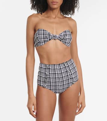 Poppy checked seersucker bikini | Lisa Marie Fernandez