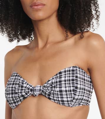 Poppy checked seersucker bikini | Lisa Marie Fernandez
