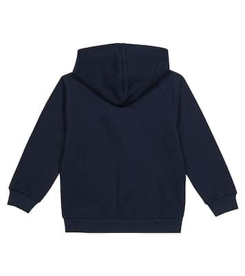 Felpa in cotone con zip e cappuccio | Il Gufo