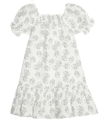 Robe Atenea en lin à fleurs | The New Society