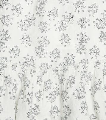 Robe Atenea en lin à fleurs | The New Society
