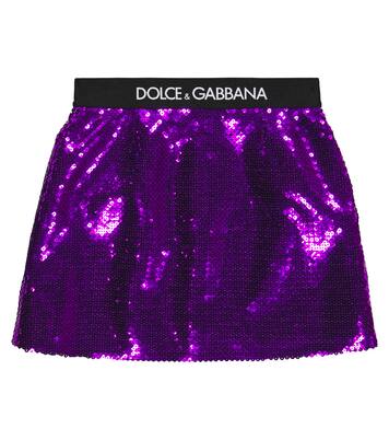 Rock mit Pailletten | Dolce&Gabbana Kids