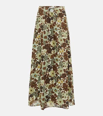 Constantine floral ramie maxi skirt | SIR
