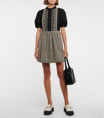 Besticktes Minikleid aus Baumwolle | See By Chloé