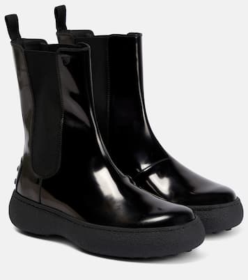 Patent leather Chelsea boots in black - Tods | Mytheresa