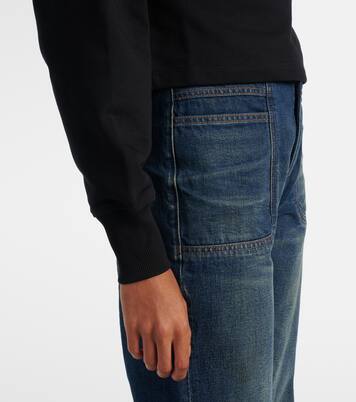 Sudadera de punto fino de algodón con logo | Balmain