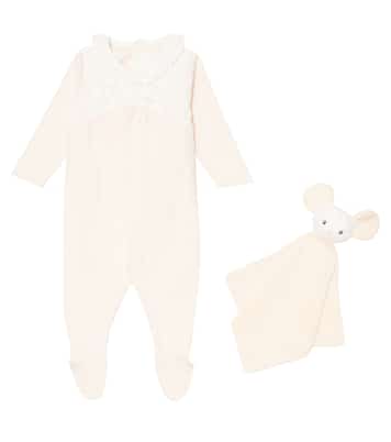 Baby cotton romper and pacifier | Chloé Kids