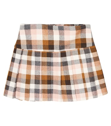 Checked cotton-blend skirt | Il Gufo