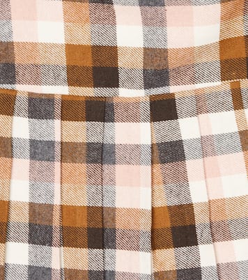 Checked cotton-blend skirt | Il Gufo