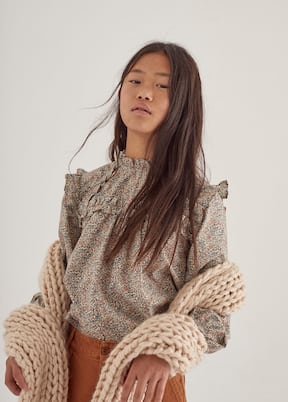 Bedruckte Bluse Katie aus Baumwolle | The New Society