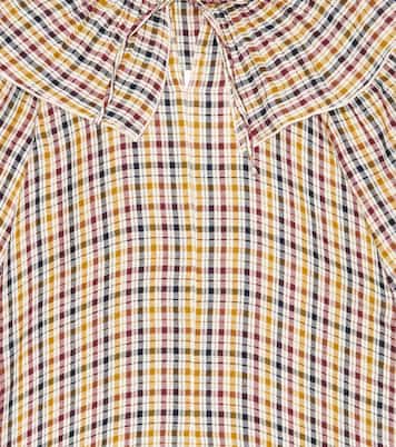 Robe Berenice en coton à carreaux | The New Society