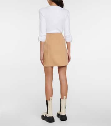 Wrap wool-blend miniskirt | Dorothee Schumacher