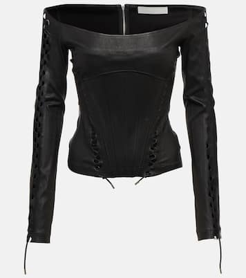 Top bustier en cuir | Dion Lee