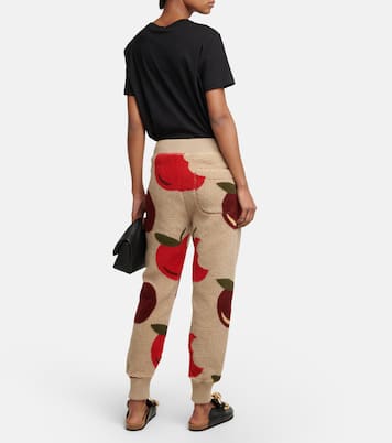 Printed fleece sweatpants | JW Anderson