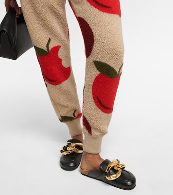 Printed fleece sweatpants | JW Anderson