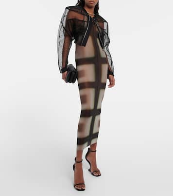 Printed sheer midi dress | Rick Owens