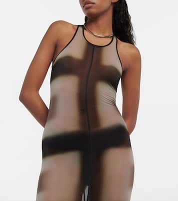 Printed sheer midi dress | Rick Owens