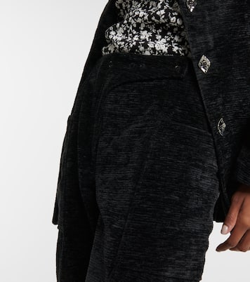 Pantaloni in ciniglia con vita alta | Ganni