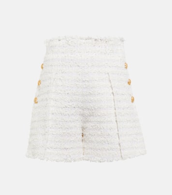 Shorts in tweed a vita alta | Balmain