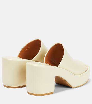 Mules Dodie de piel con plataforma | Clergerie