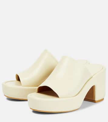 Mules Dodie de piel con plataforma | Clergerie