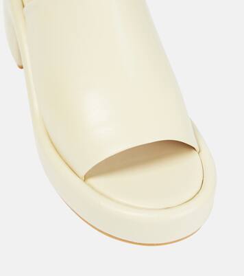 Mules Dodie de piel con plataforma | Clergerie