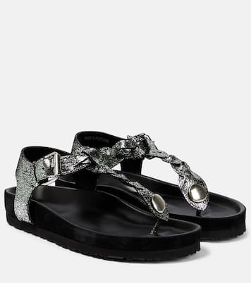 Sandalen Brook aus Metallic-Leder | Isabel Marant