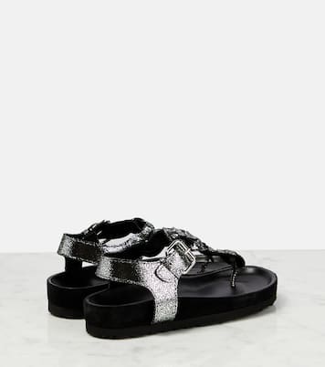 Sandalen Brook aus Metallic-Leder | Isabel Marant