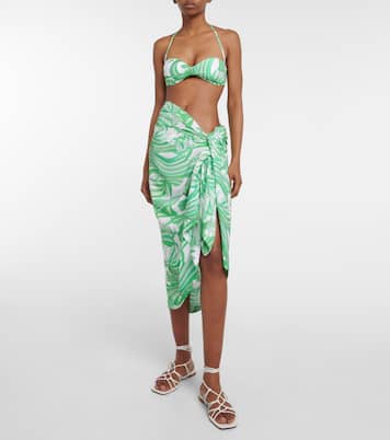 Pareo printed beach cover-up | Melissa Odabash