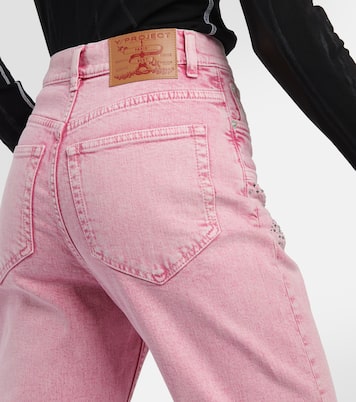 Crystal-embellished wide-leg jeans | Y/Project