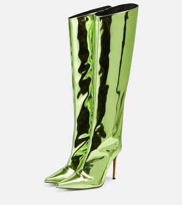 Botas altas de piel metalizada | Alexandre Vauthier