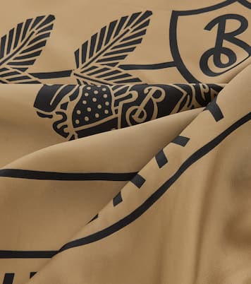 Foulard imprimé en soie | Burberry