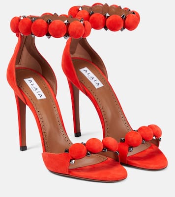 La Bombe 100 suede sandals | Alaïa