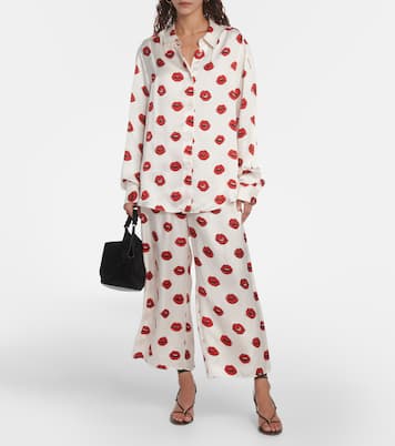 Bedruckte Hose Mindy aus Twill | Khaite