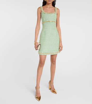 Cher houndstooth minidress | Rebecca Vallance