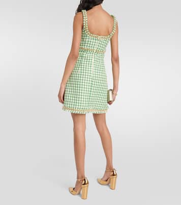 Cher houndstooth minidress | Rebecca Vallance