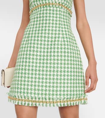 Cher houndstooth minidress | Rebecca Vallance