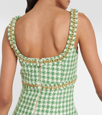 Cher houndstooth minidress | Rebecca Vallance