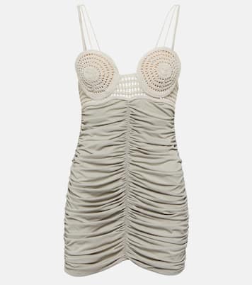 Minikleid aus Jersey und Häkelstrick | Magda Butrym